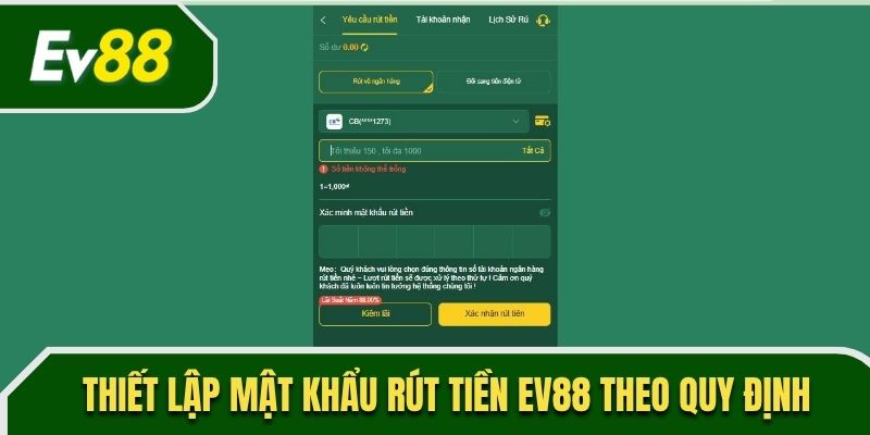 Quy trình rút tiền đơn giản với ba bước 